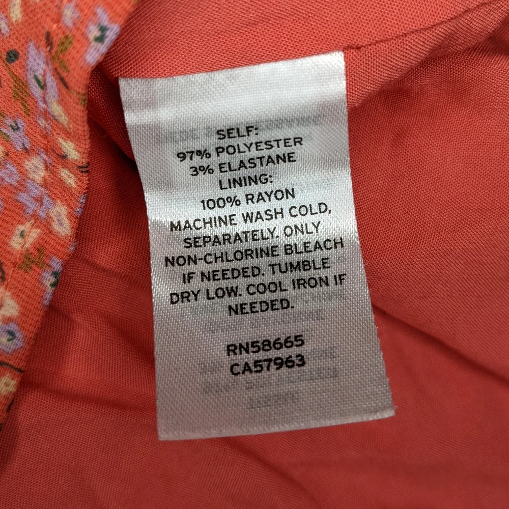 BP Printed Tie Front Miidress M - Picture 4 of 6